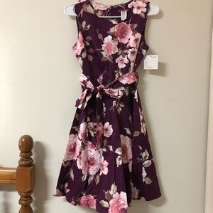 ModCloth Plum Color Floral Dress Size S